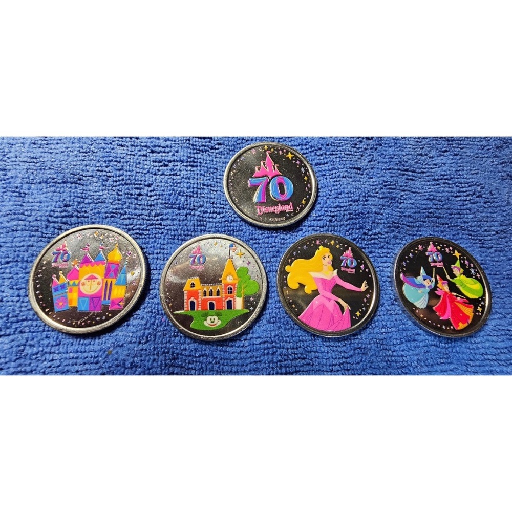 Disneyland 70th anniversary coin set
